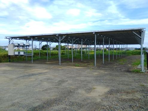 【マイクロかんがい】ソーラーパネル下の土地有効活用シイタケ栽培かん水（愛知県半田市）